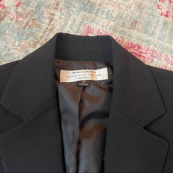 Tahari Petite Black Blazer - Picture 4 of 8